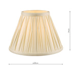 Laura Ashley Fenn Silk Empire Drum Shade Ivory 20cm/8 inch