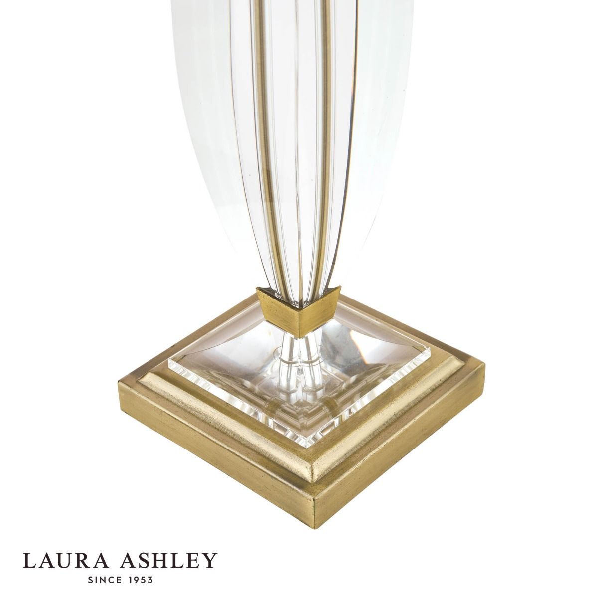 Laura Ashley Carson Large Table Lamp Antique Brass & Crystal Base Only