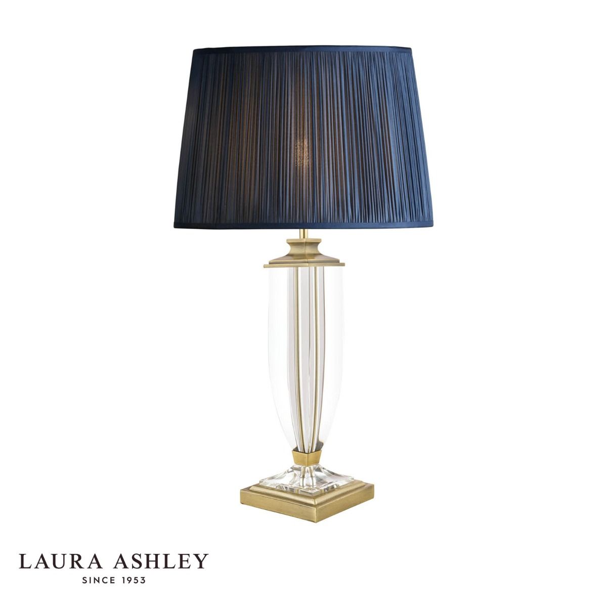Laura Ashley Carson Large Table Lamp Antique Brass & Crystal Base Only