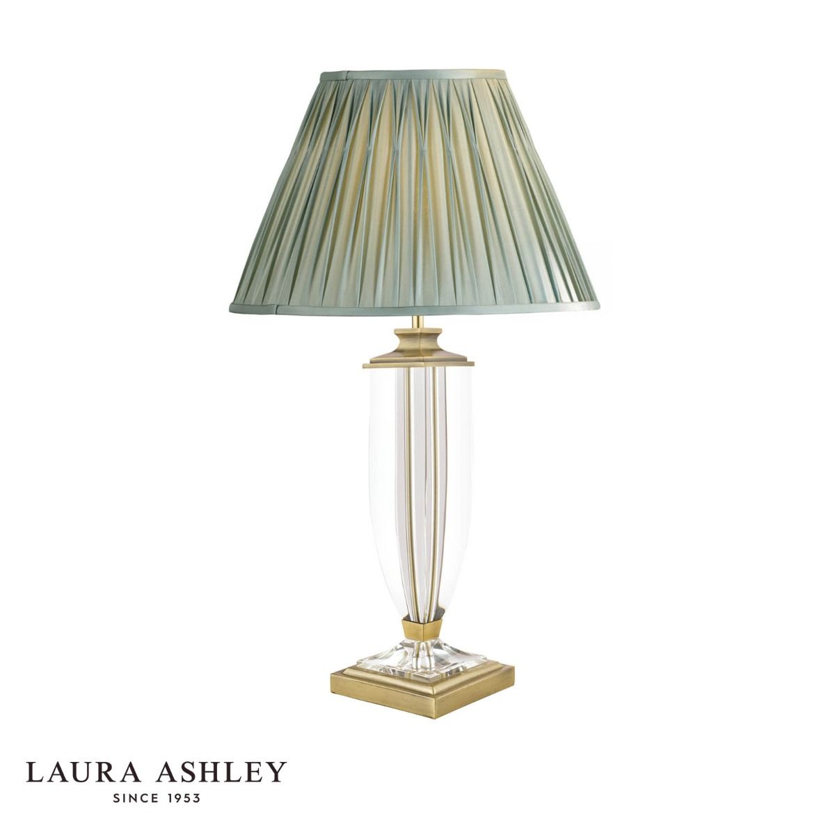 Laura Ashley Carson Large Table Lamp Antique Brass & Crystal Base Only