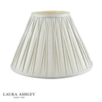 Laura Ashley Fenn Silk Empire Drum Shade Silver 25cm/10 inch