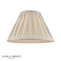 Laura Ashley Fenn Silk Empire Drum Shade Silver 35cm/14 inch