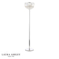 Laura Ashley Vienna 3lt Floor Lamp Crystal & Polished Chrome