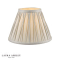 Laura Ashley Fenn Silk Empire Drum Shade Silver 20cm/8 inch