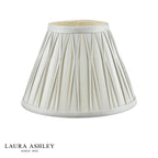 Laura Ashley Fenn Silk Empire Drum Shade Silver 20cm/8 inch