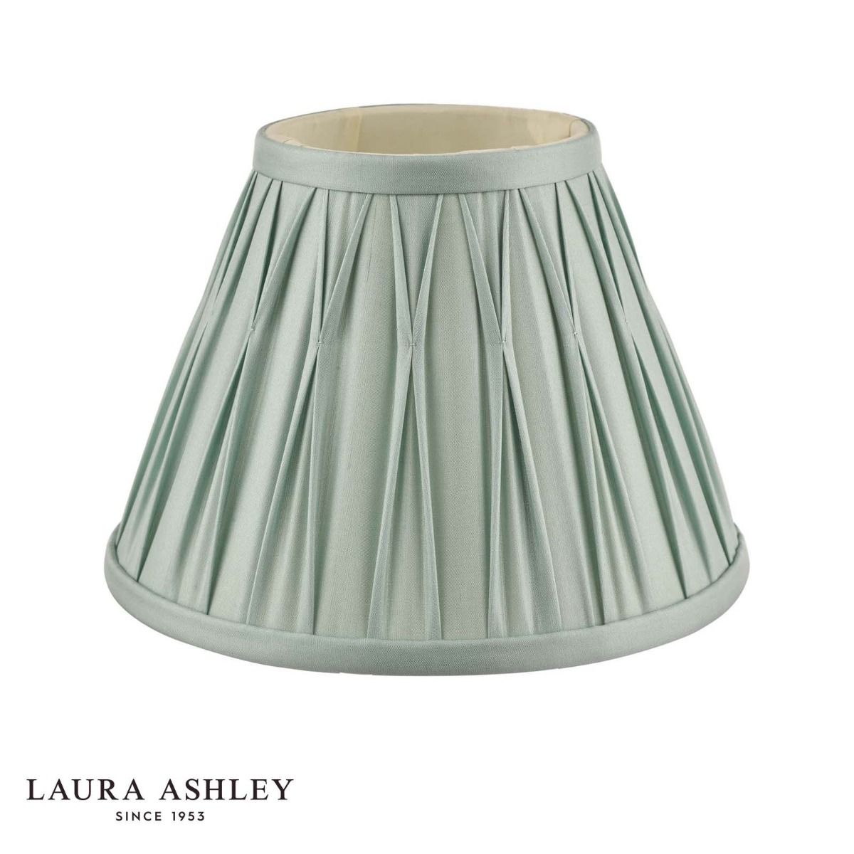 Laura Ashley Fenn Silk Empire Drum Shade Duck Egg 20cm/8 inch