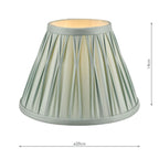 Laura Ashley Fenn Silk Empire Drum Shade Duck Egg 20cm/8 inch