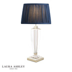 Laura Ashley Carson Large Table Lamp Polished Nickel & Crystal Base Only