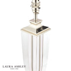 Laura Ashley Carson Large Table Lamp Polished Nickel & Crystal Base Only