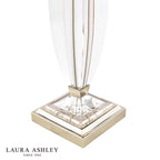 Laura Ashley Carson Large Table Lamp Polished Nickel & Crystal Base Only