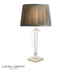Laura Ashley Carson Large Table Lamp Polished Nickel & Crystal Base Only