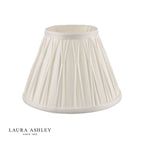Laura Ashley Fenn Silk Empire Drum Shade White 20cm/8 inch