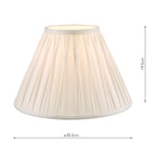 Laura Ashley Fenn Silk Empire Drum Shade White 30cm/12 inch