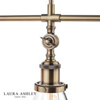 Laura Ashley Isaac 3lt Bar Pendant Antique Brass