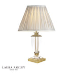 Laura Ashley Carson Small Table Lamp Antique Brass & Crystal Base Only