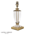 Laura Ashley Carson Small Table Lamp Antique Brass & Crystal Base Only