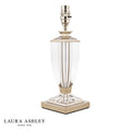 Laura Ashley Carson Small Table Lamp Polished Nickel & Crystal Base Only