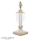 Laura Ashley Carson Small Table Lamp Polished Nickel & Crystal Base Only