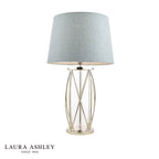 Laura Ashley Beckworth Large Table Lamp Polished Nickel Glass Base Only