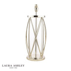 Laura Ashley Beckworth Large Table Lamp Polished Nickel Glass Base Only