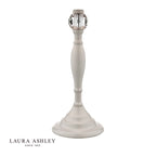 Laura Ashley Ellis Table Lamp Satin Grey and Crystal With Shade