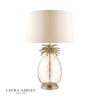 Laura Ashley Pineapple Large Table Lamp Champagne Cut Glass With Shade