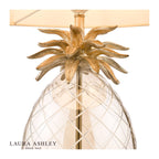 Laura Ashley Pineapple Large Table Lamp Champagne Cut Glass With Shade