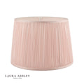 Laura Ashley Hemsley Pleated Silk Empire Drum Shade Pink 30cm/12 inch