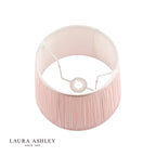 Laura Ashley Hemsley Pleated Silk Empire Drum Shade Pink 30cm/12 inch