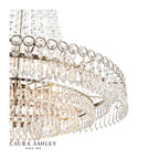Laura Ashley Enid Grande 5lt Chandelier Polished Nickel & Glass