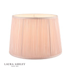 Laura Ashley Hemsley Pleated Silk Empire Drum Shade Pink 20cm/8 inch