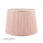 Laura Ashley Hemsley Pleated Silk Empire Drum Shade Pink 20cm/8 inch
