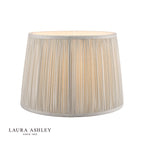 Laura Ashley Hemsley Silver 100% Silk Empire Shade 30.5cm