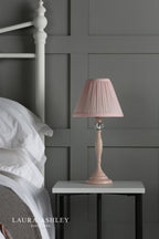 Laura Ashley Ellis Table Lamp Satin Pink and Crystal With Shade