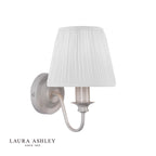 Laura Ashley Ellis Wall Light Grey With Shade