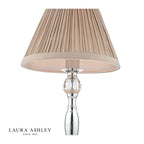 Laura Ashley Ellis Table Lamp Polished Chrome and Crystal With Shade