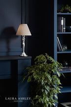 Laura Ashley Ellis Table Lamp Polished Chrome and Crystal With Shade