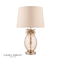 Laura Ashley Small Pineapple Table Lamp Champagne Cut Glass With Shade