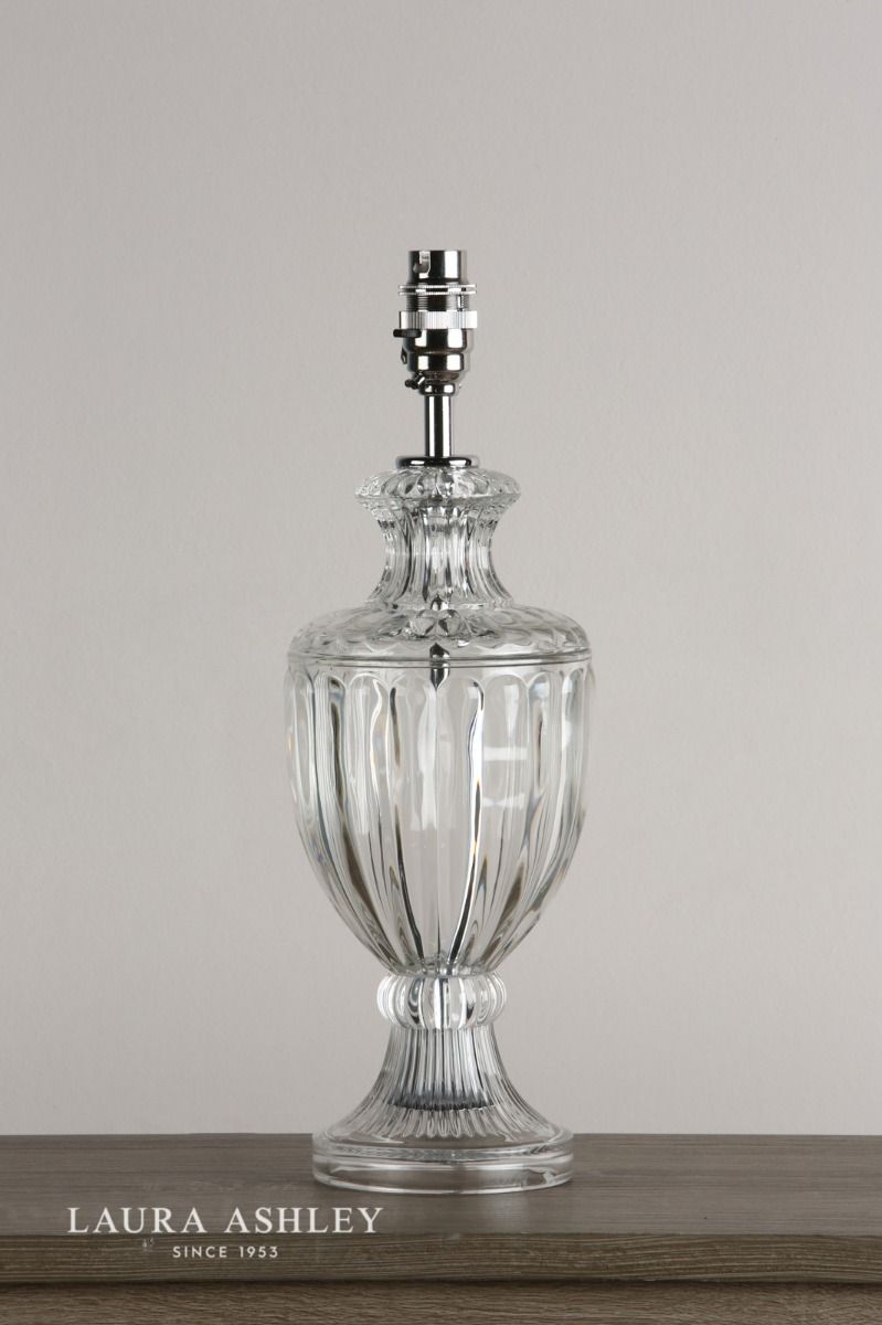 Laura Ashley Meredith Small Table Lamp Cut Glass Crystal Base Only