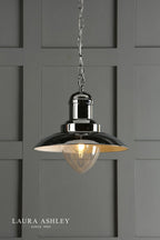 Laura Ashley Corbridge Pendant Polished Chrome