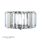 Laura Ashley Fernhurst Wall Light Crystal and Polished Chrome