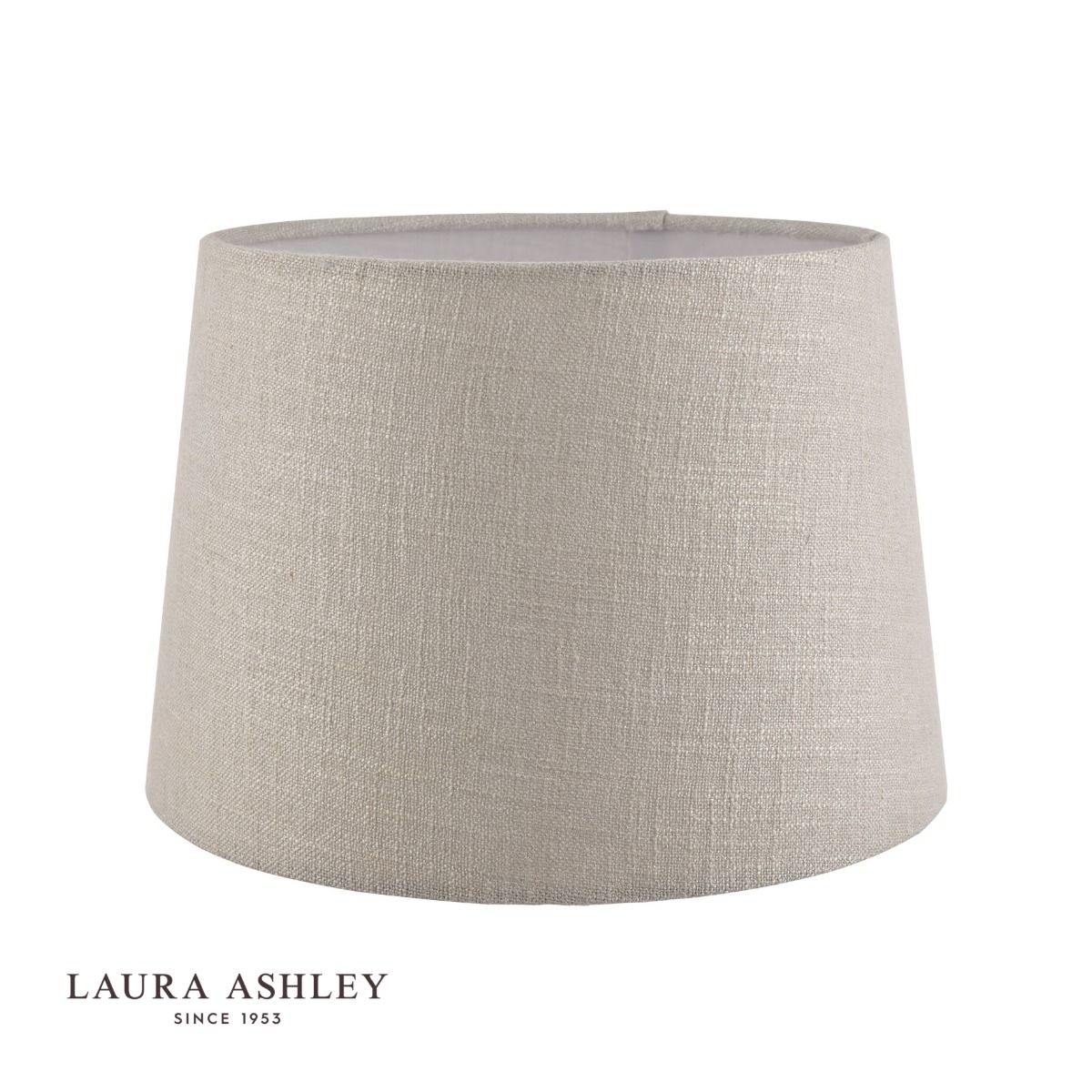Laura Ashley Bacall Linen Empire Drum Shade Silver 25cm/10 inch