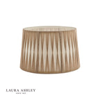 Laura Ashley Gathered Pleat Cotton Shade Natural 35cm/14 inch
