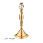 Laura Ashley Ellis Table Lamp Antique Brass and Crystal With Shade