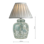 Laura Ashley Elizabeth Ceramic Table Lamp With Bird Print Design Base Only