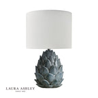 Laura Ashley Gresford Table Lamp Blue Ceramic With Shade