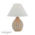 Laura Ashley Small Fernhill Table Lamp Matt Cream With Shade