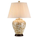Leaves Brown Gold 1 Light Table Lamp