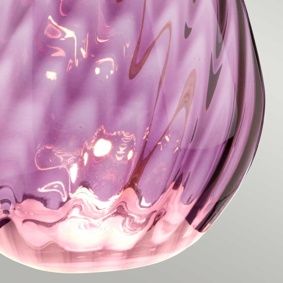 Lena 2 Light Small Plum Table Lamp