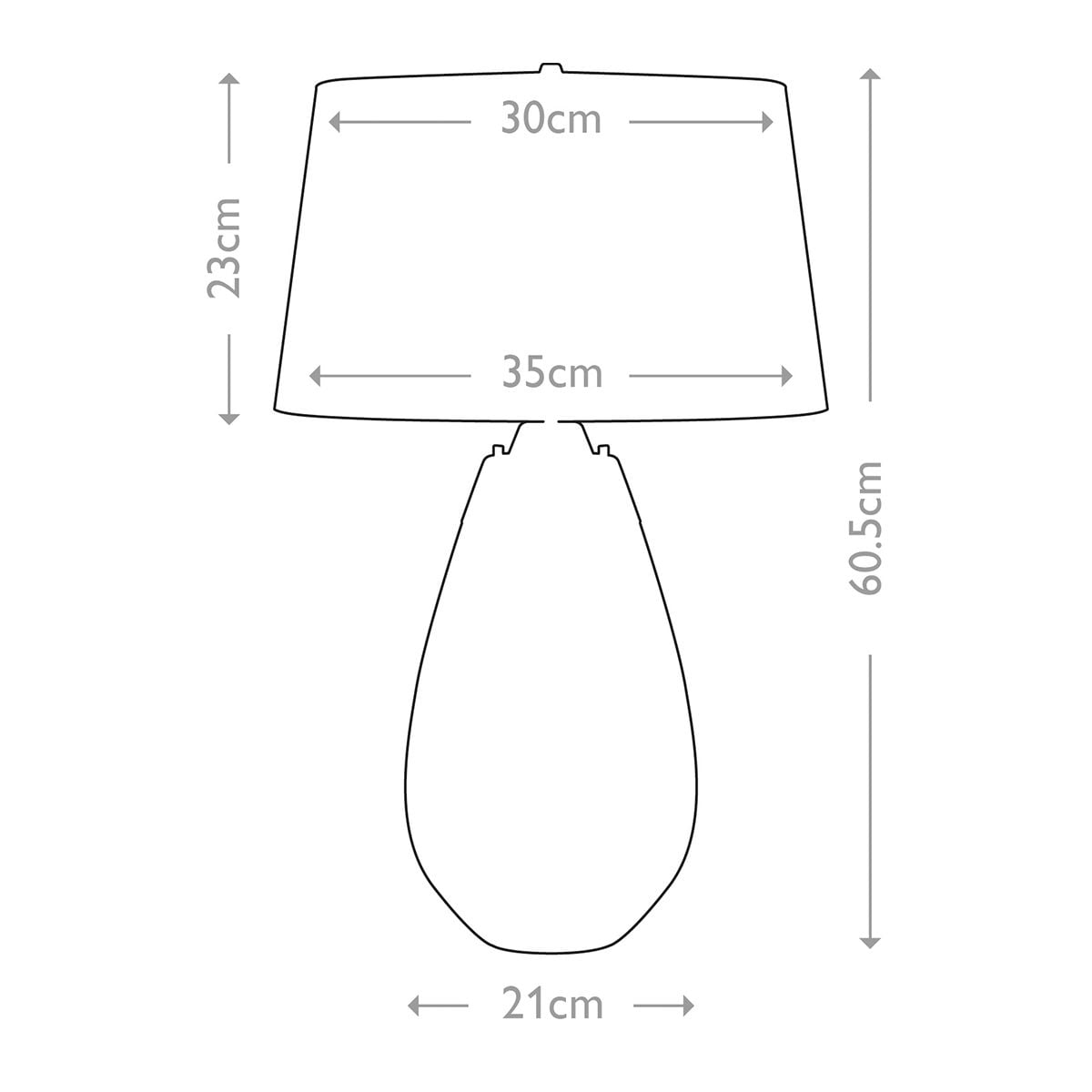 Lena 2 Light Small Plum Table Lamp